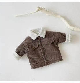 Veste Jayan en velours doublée en sherpa - Veste mi-saison pour enfant Look casual