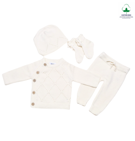 Coffret cadeau bébé en coton biologique