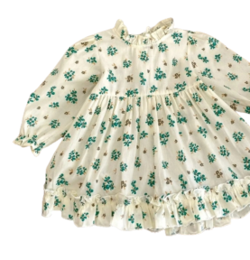 Ensemble de robes florale et Unie en coton