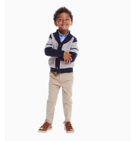 Ensemble cardigan + Chemise + pantalon pour garçon - Ensemble de fête petit garçon