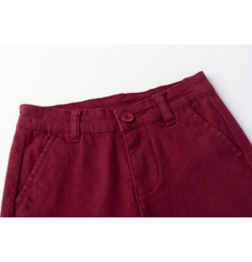 Pantalon Chino Bordeaux