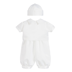 Ensemble baptême bébé avec gilet - Tenue Confortable Bébé 3 pièces